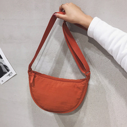 Stylish Half Moon Crossbody Bag - Luna