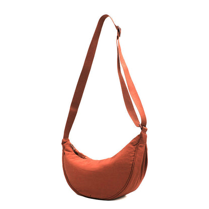 Stylish Half Moon Crossbody Bag - Luna