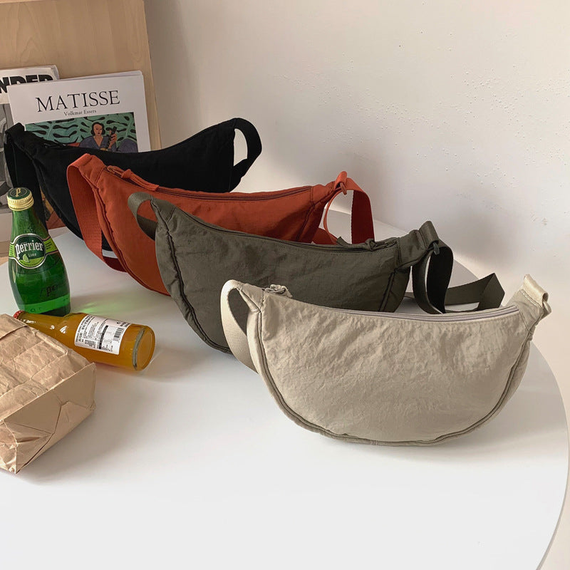 Stylish Half Moon Crossbody Bag - Luna