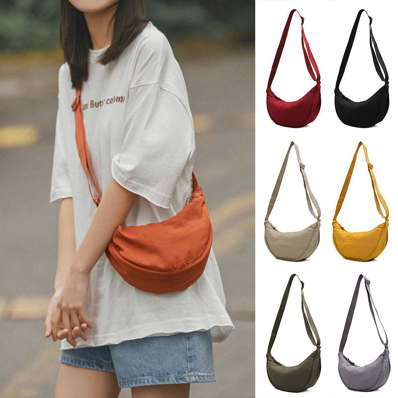Stylish Half Moon Crossbody Bag - Luna