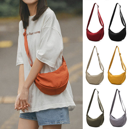 Stylish Half Moon Crossbody Bag - Luna
