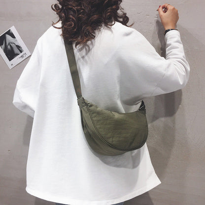 Stylish Half Moon Crossbody Bag - Luna