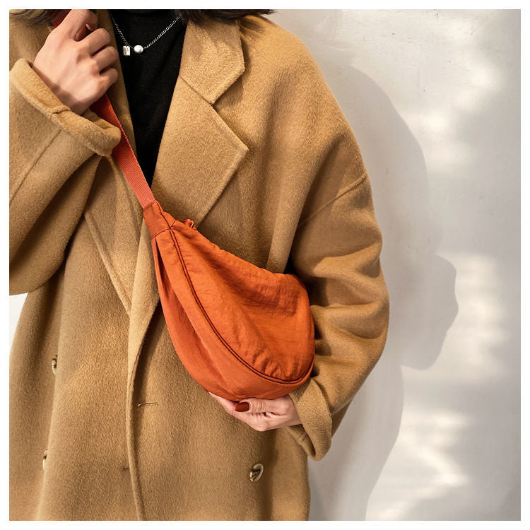 Stylish Half Moon Crossbody Bag - Luna