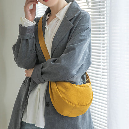 Stylish Half Moon Crossbody Bag - Luna