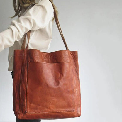 Stylish Leather Women's Shoulder Bag - Elisa