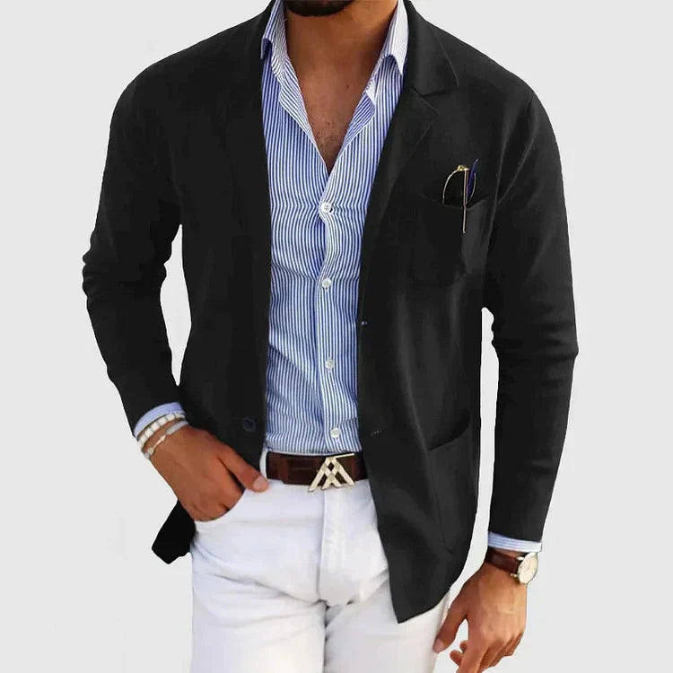 Men’s Classic Trucker Style Denim Jacket with Pockets