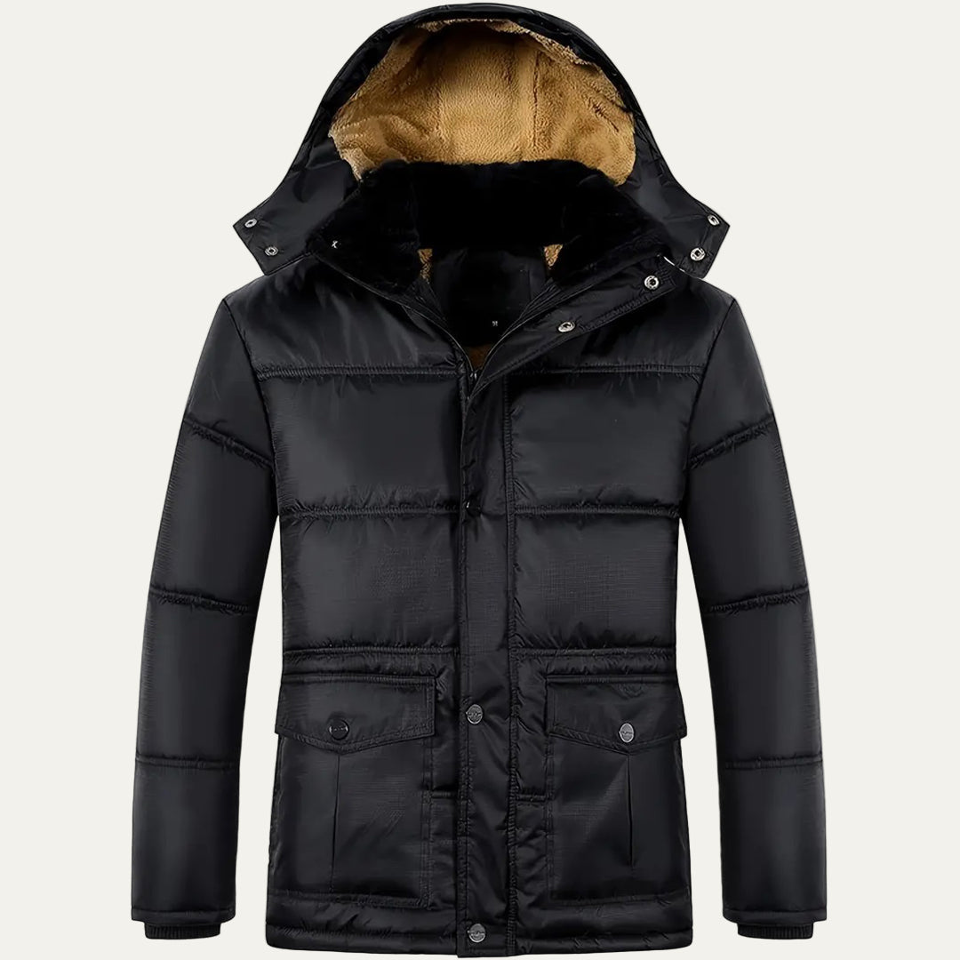 Men’s Heavy Duty Outdoor Fleece Lined Military Parka