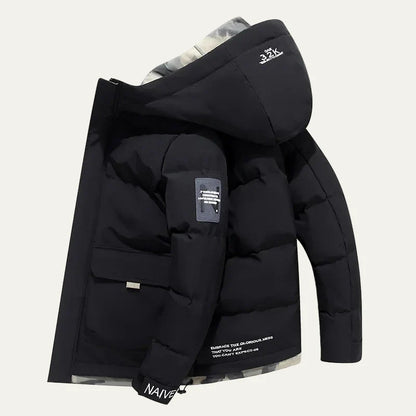 Men’s Modern Winter Hooded Quilted Puffer Jacket