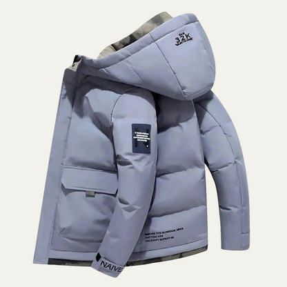 Men’s Modern Winter Hooded Quilted Puffer Jacket