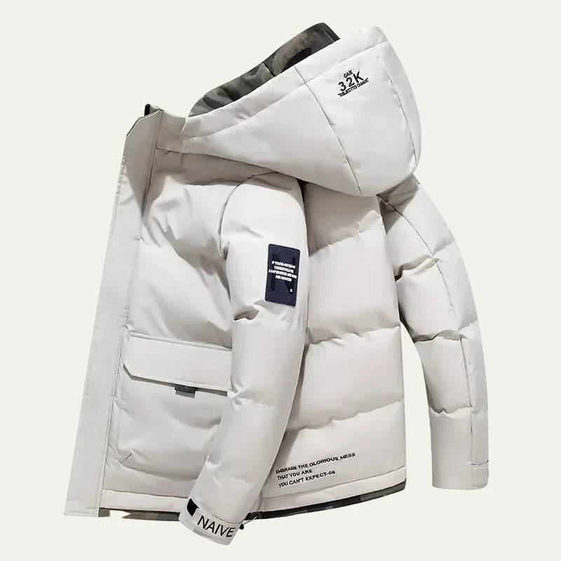 Men’s Modern Winter Hooded Quilted Puffer Jacket
