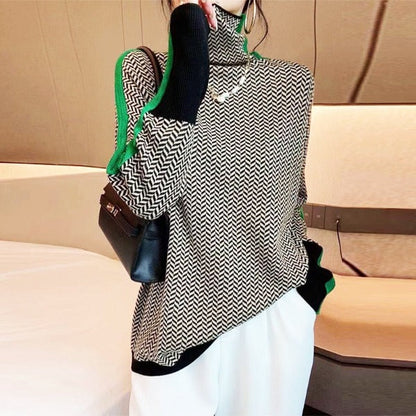 Stylish Striped Women's Sweater - Lena