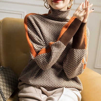 Stylish Striped Women's Sweater - Lena