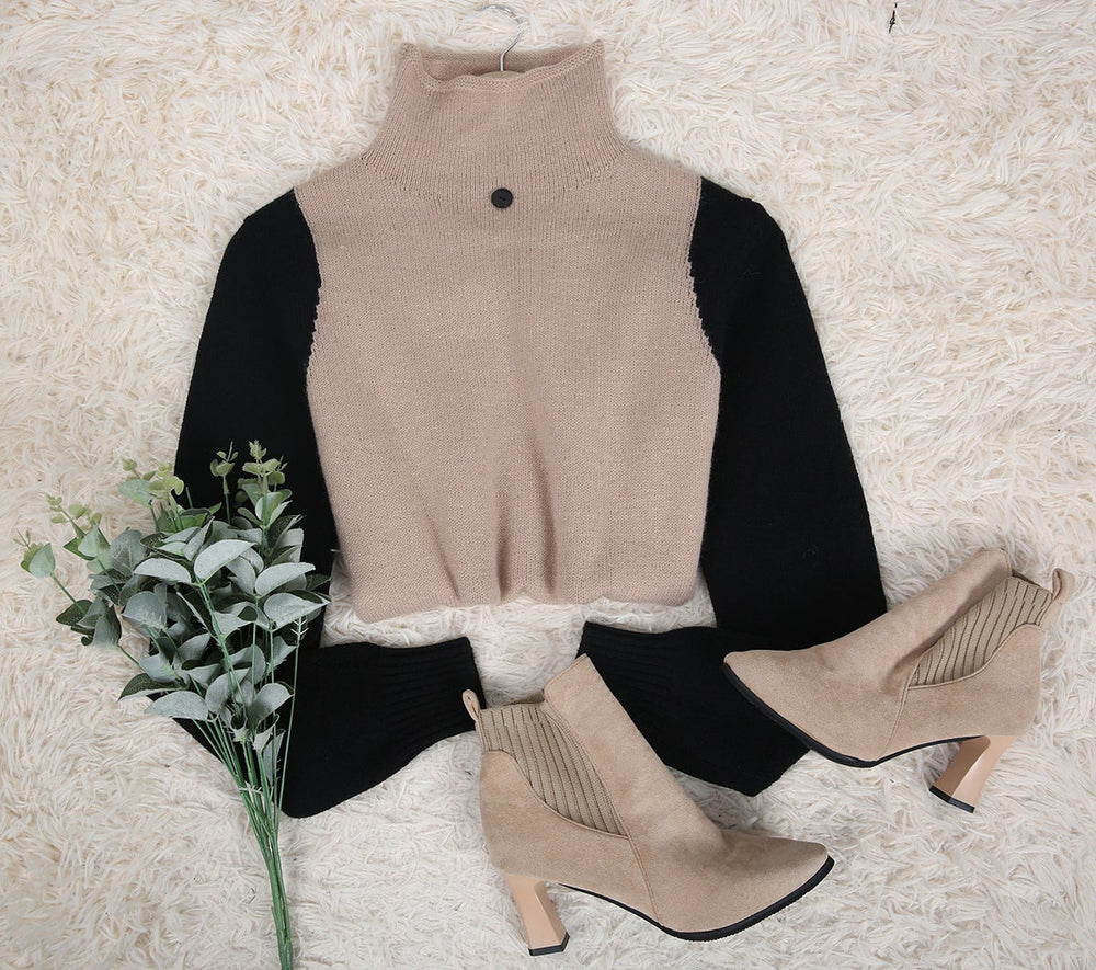 Stylish Turtleneck Sweater - Sophia
