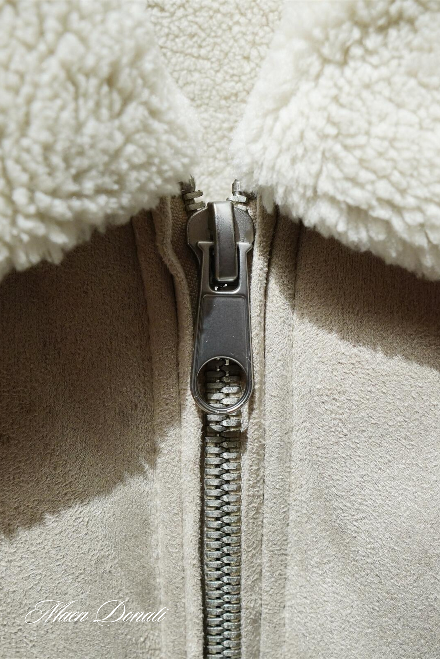 Men’s Bomber Jacket with Faux Shearling Collar