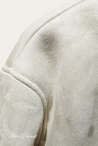Men’s Bomber Jacket with Faux Shearling Collar