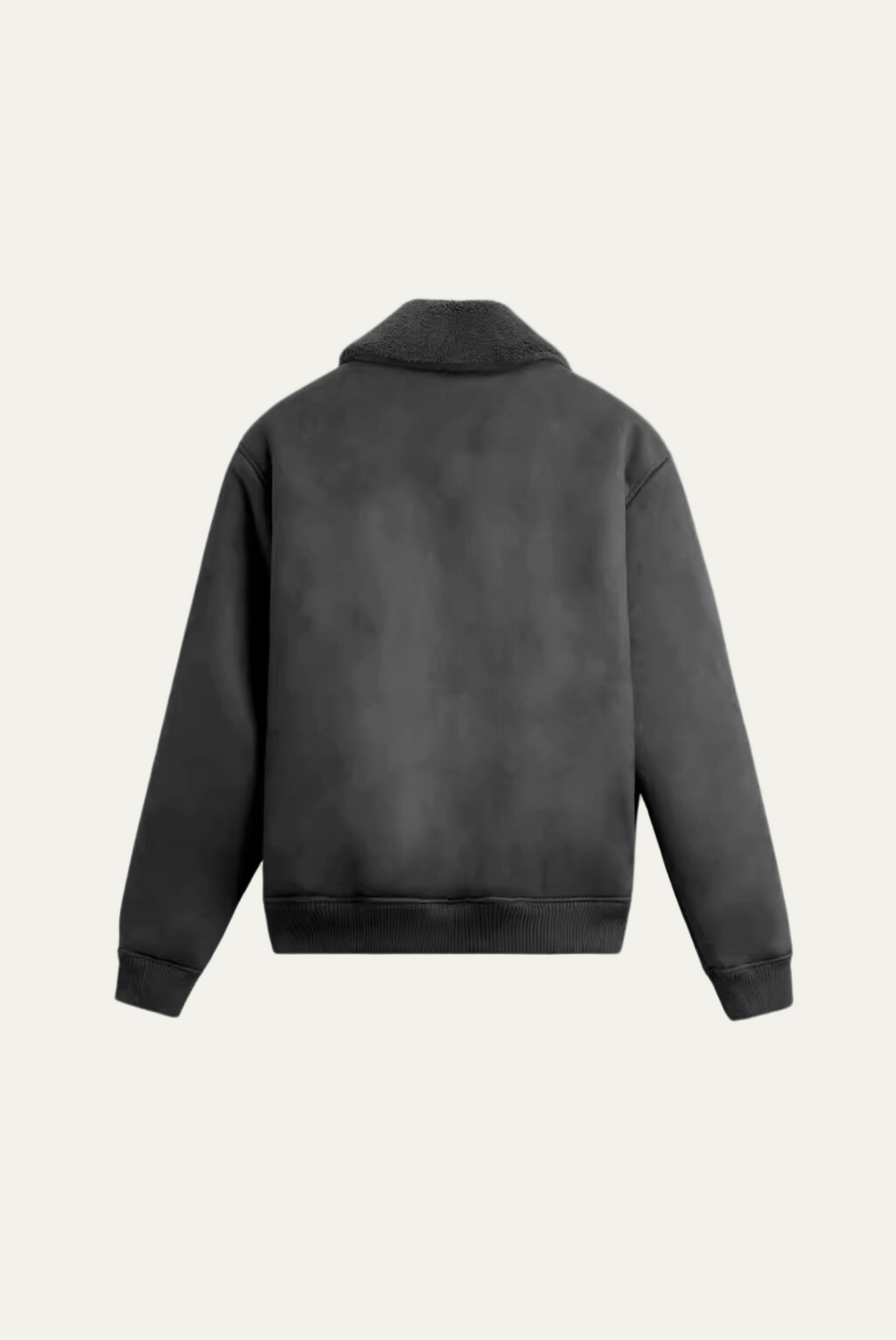 Men’s Bomber Jacket with Faux Shearling Collar