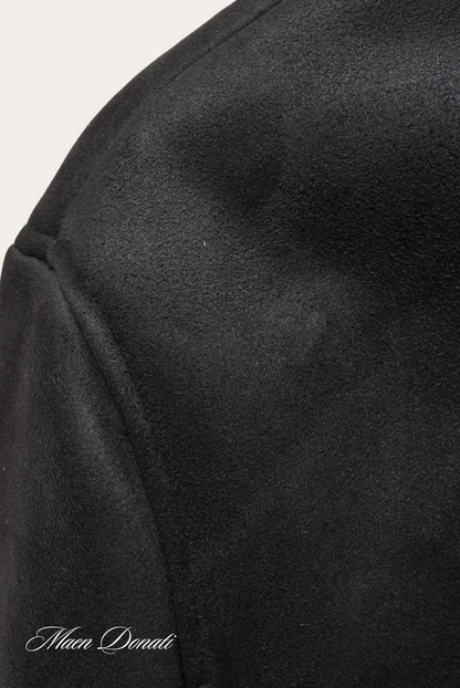 Men’s Bomber Jacket with Faux Shearling Collar