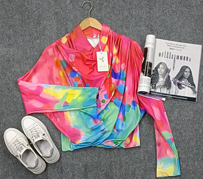 Stylish Winter Sweater with Print - Aurelia