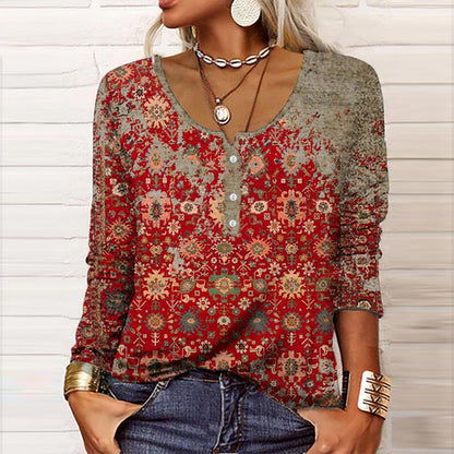 Stylish Women's Sweater with Aztec Pattern - Elise