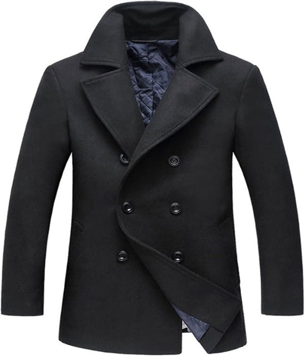 Stylish Wool Blend Coat - Victor
