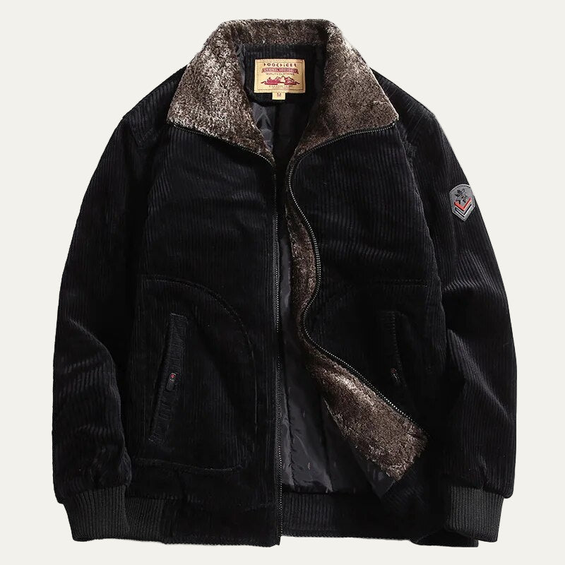 Men’s Slim Fit Denim Look Motorcycle Jacket