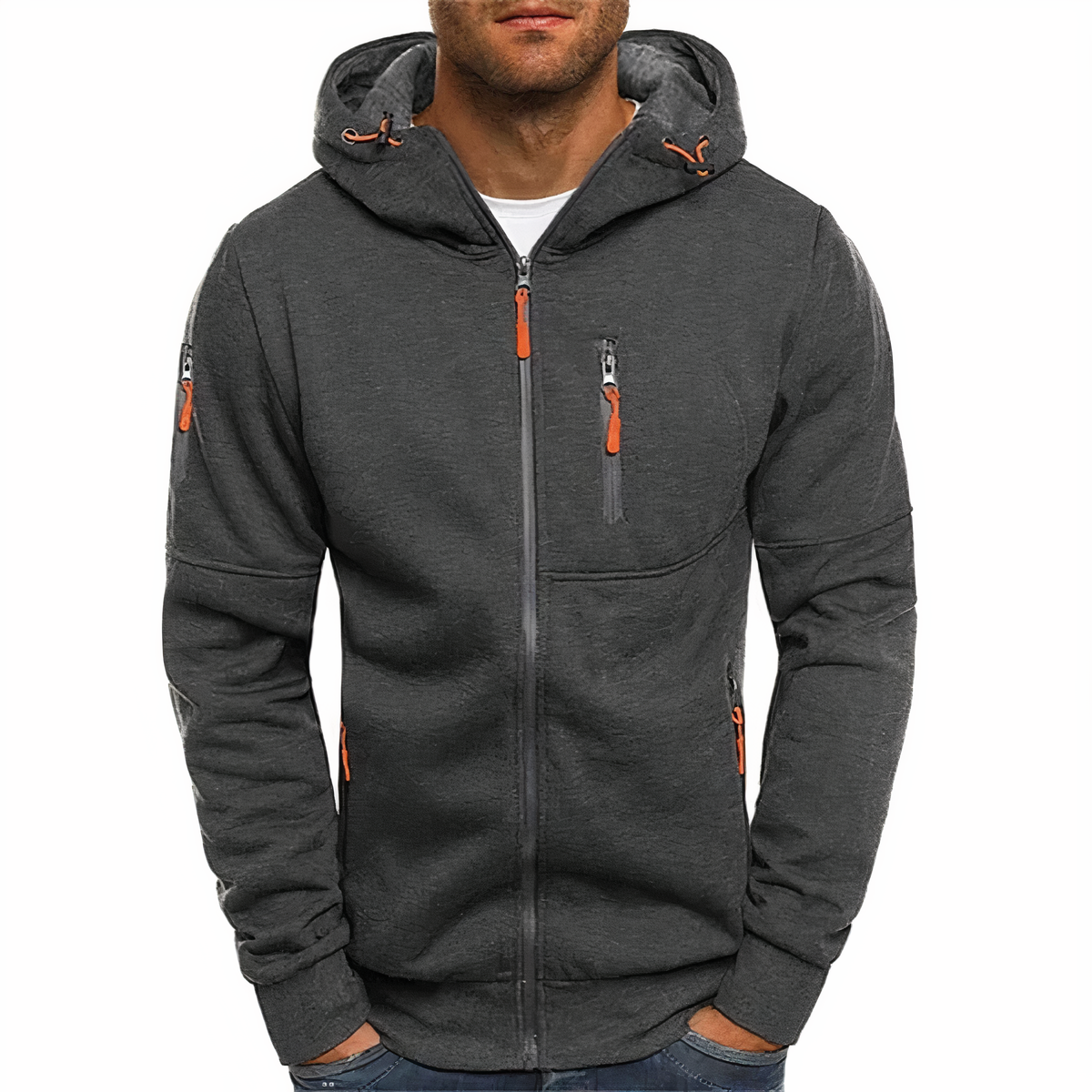 Stylish Zip-Up Hoodie - Markus