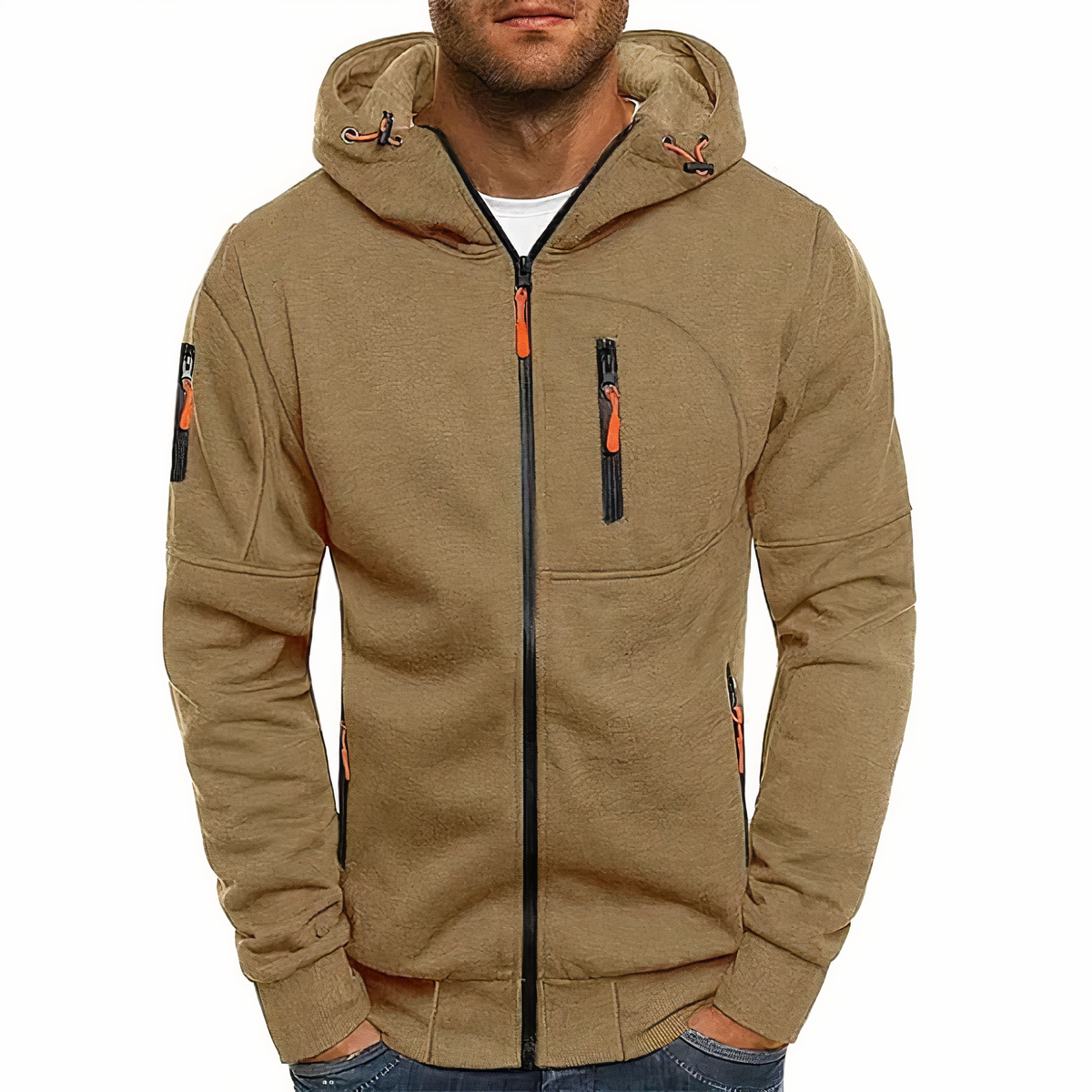 Stylish Zip-Up Hoodie - Markus