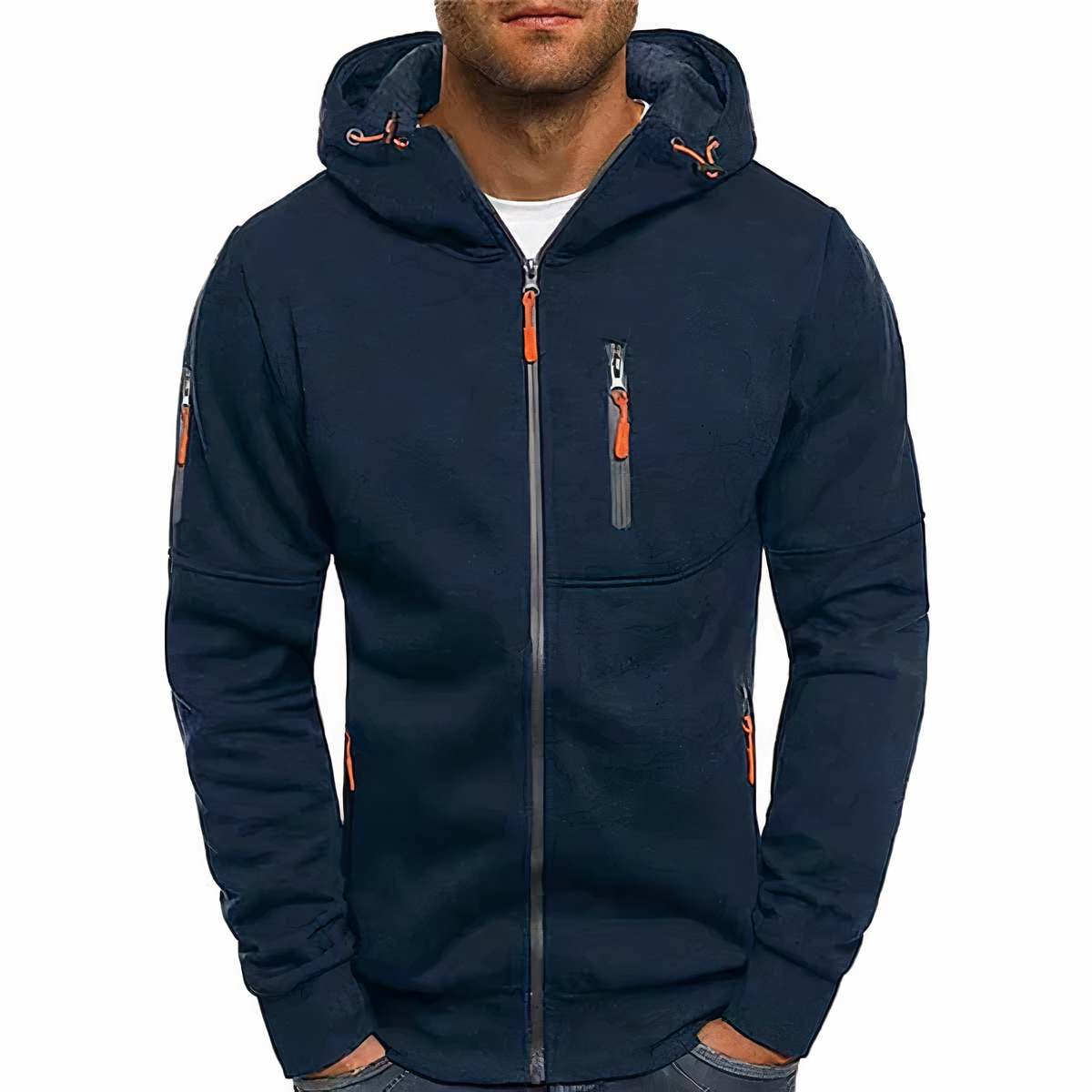 Stylish Zip-Up Hoodie - Markus