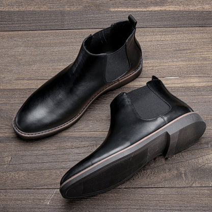 Men's Leather Ankle Boots - Comfortable Everyday Wear
