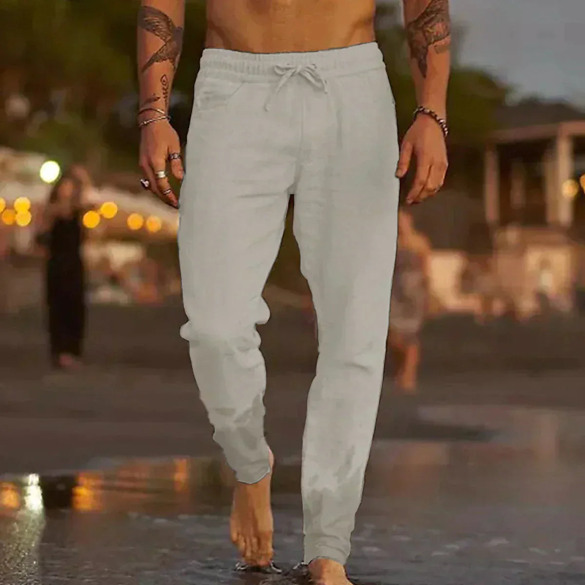 Men's Linen Trousers: Maiko Casual Style