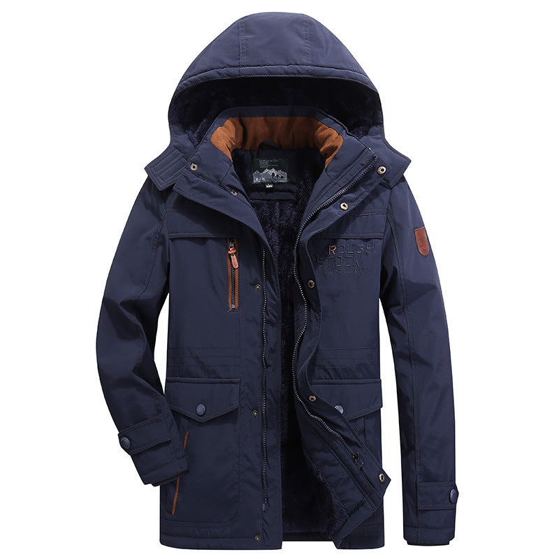 Warm Waterproof Snow Jacket with Hood - BritishElegance