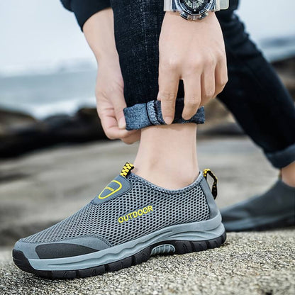 Stretch Slip-on - Orthopaedic Walking Shoes Gray
