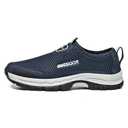 Stretch Slip-on - Orthopaedic Walking Shoes Blue