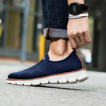 Knit Slip-on - Comfort Stretch Fit Breathable Shoes Blue