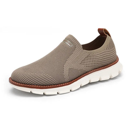 Knit Slip-on - Comfort Stretch Fit Breathable Shoes Brown