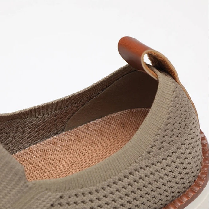 Knit Slip-on - Comfort Stretch Fit Breathable Shoes White