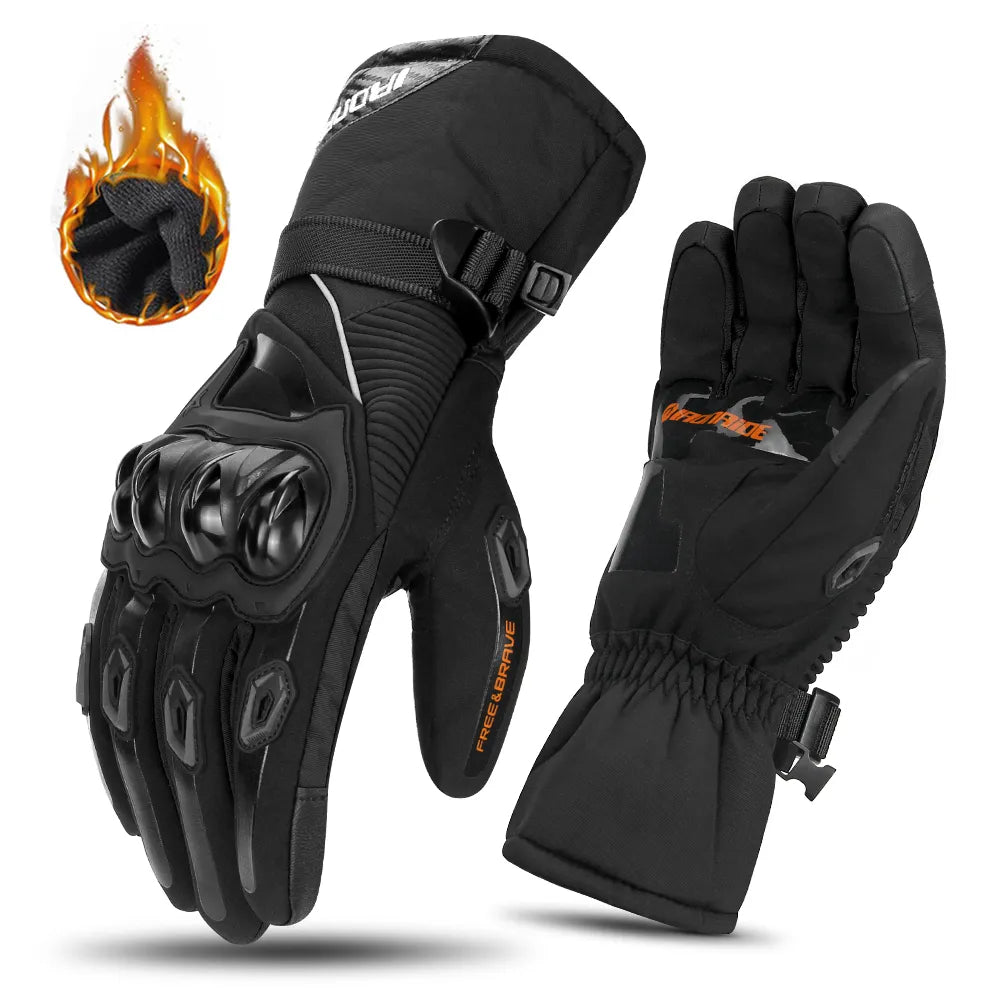 Warm Waterproof Insulated Motorcycle Riding Gloves - BritishElegance