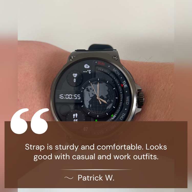 Titan Tough Smartwatch – 10-Day Battery, Call Alerts & 24/7 Health Tracking
