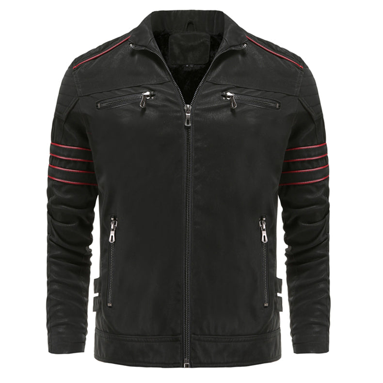 Titanium Rogue Leather Jacket - Hugh