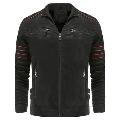 Titanium Rogue Leather Jacket - Hugh
