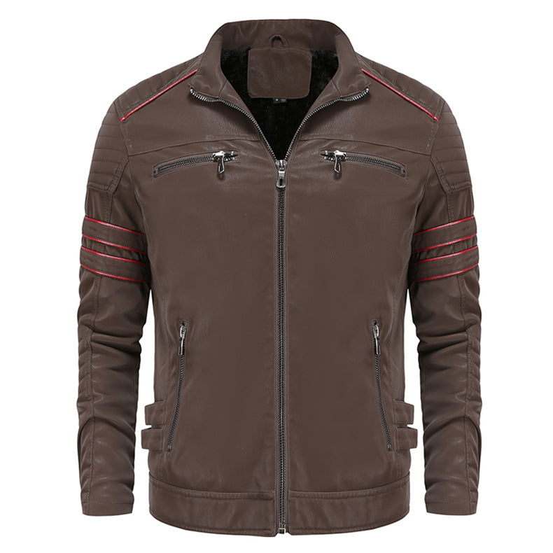 Titanium Rogue Leather Jacket - Hugh