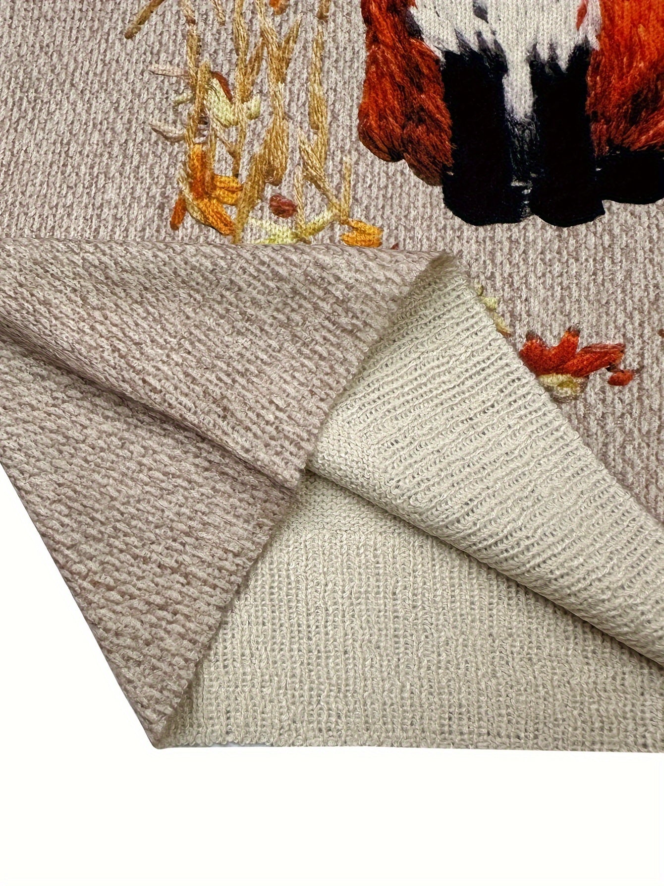 Trendy Fox Print Sweater - Elisanne