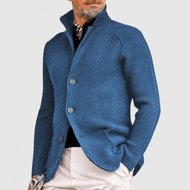 Trendy Knitted Men's Vest with Pockets - Oscar