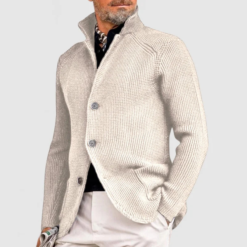 Trendy Knitted Men's Vest with Pockets - Oscar
