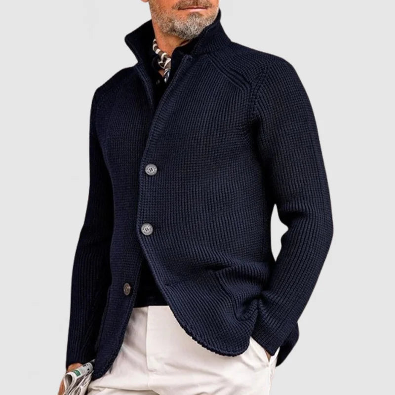Trendy Knitted Men's Vest with Pockets - Oscar