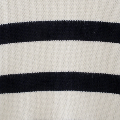 Trendy Oversized Striped Women's Sweater - Sophie