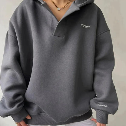 Trendy Oversized Women's Hoodie with Hood - Luna