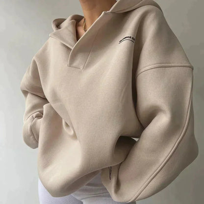 Trendy Oversized Women's Hoodie with Hood - Luna