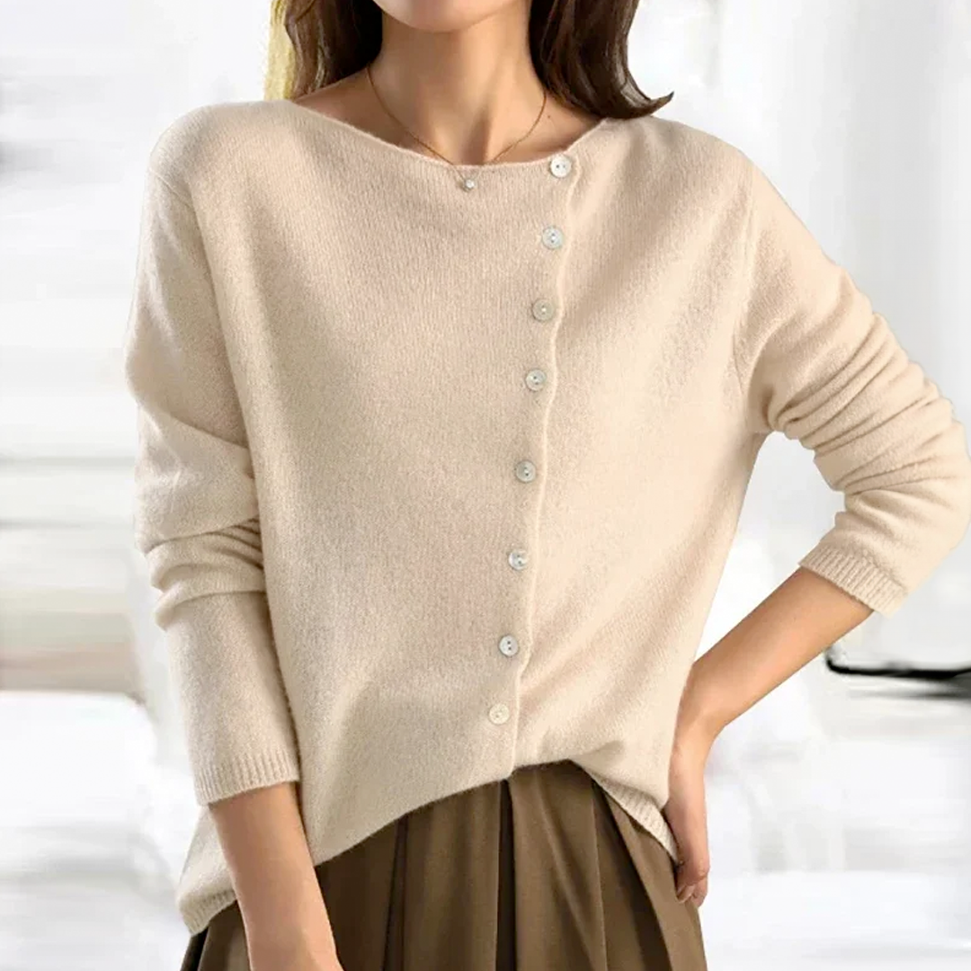 Trendy V-Neck Jumper - Sienna