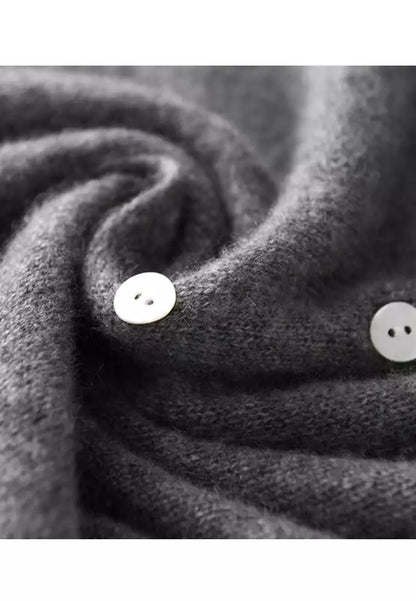 Eleanor Sweater | Cashmere Cardigan with Button Autumn